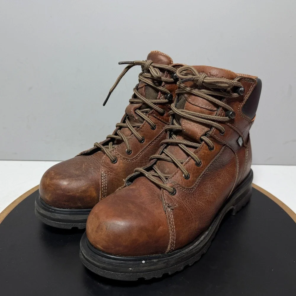 Timberland PRO Work Boots Women 7.5W Direct Attach Brown Leather Utility